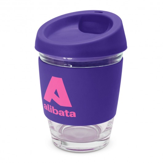 Stirling Glass Cups Decorated